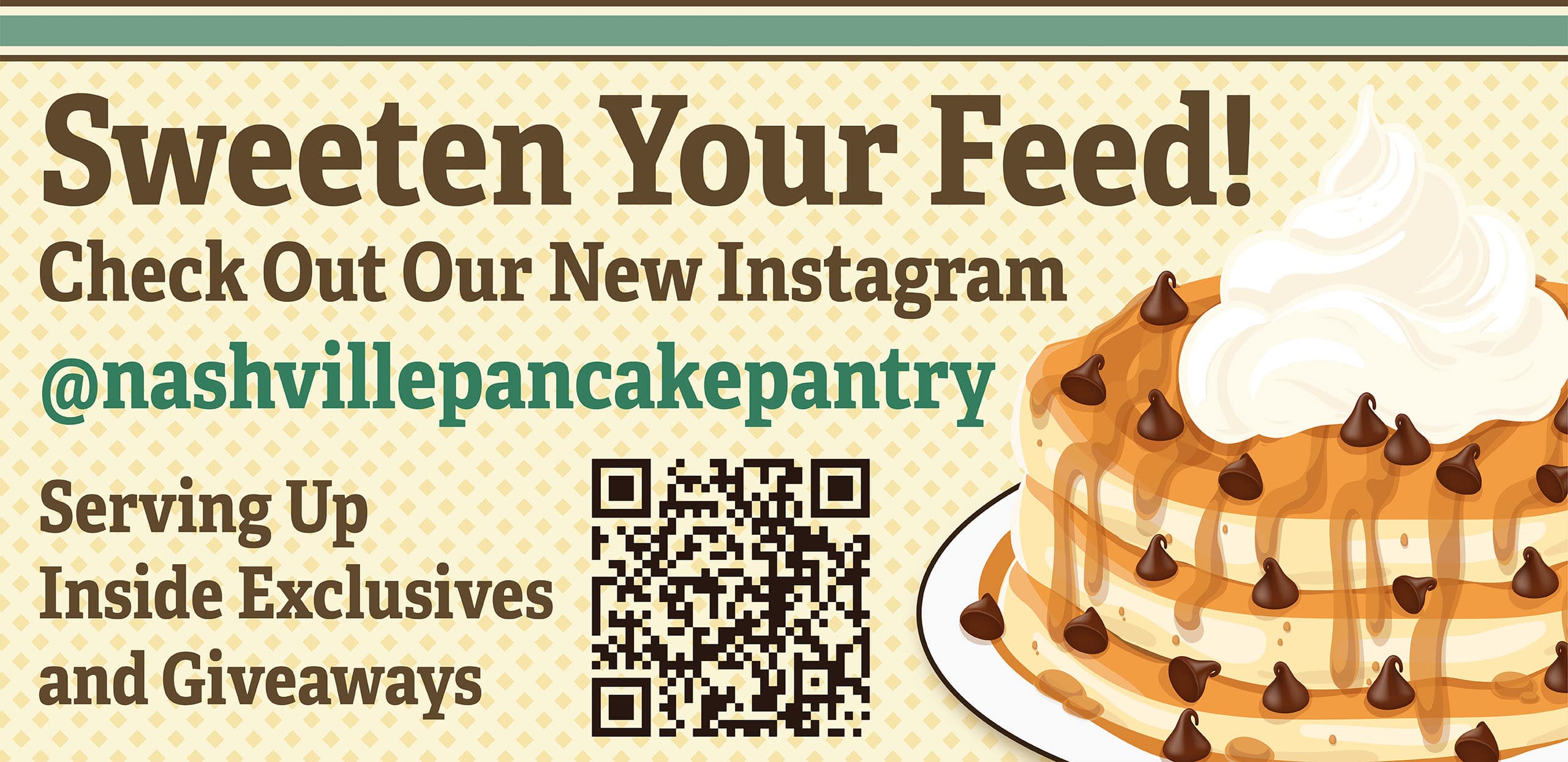 The Pancake Pantry - Follow Us On Instagram