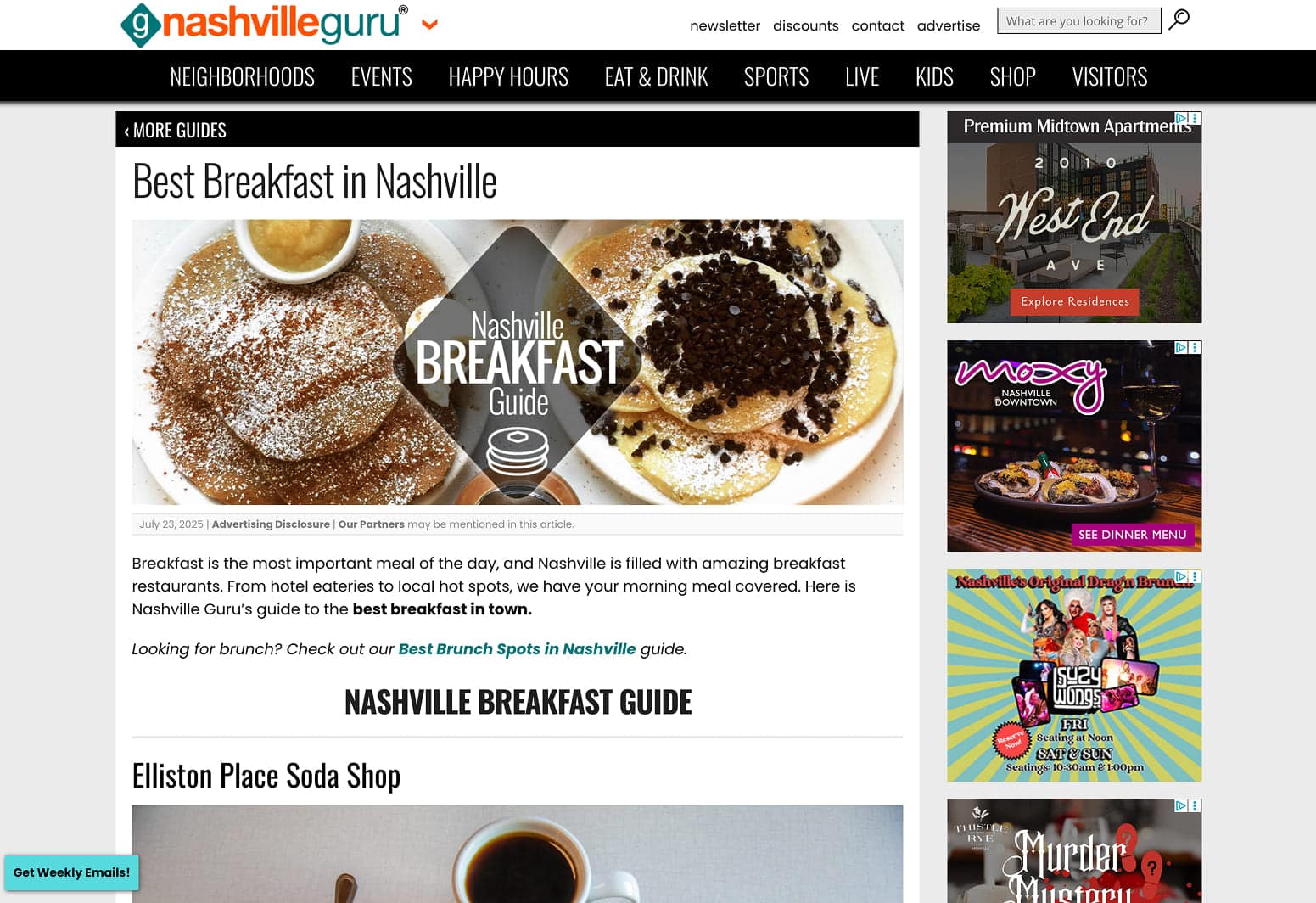 Nashville Breakfast Guide
