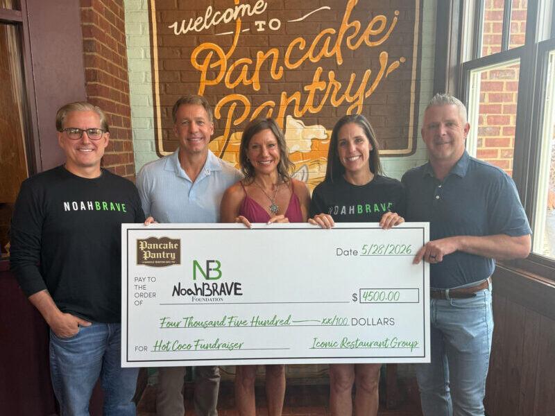 Pancake Pantry Donates $4,500 to NoahBRAVE Foundation